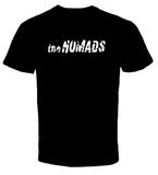 Nomads logo Tee, White on black